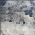 2' X 3' Navy Blue Cobblestone Pattern Scatter Rug